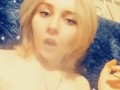 Hot blonde teen smoking