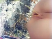 Peeing By The River.. Sorry For The Sideways Cam At The End xx