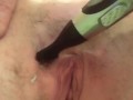 Shaving my pussy beard