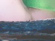 Fucking myself in the pussy and ass. Double penetration. Came so hard