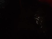 Peeing in front of my car while waiting for a train to pass