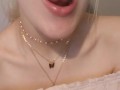 cutie long tongue girl