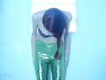 Mermaid's Desperate Lesson About Having Legs - Pee/wetting cosplay fetish Peeing in leggings/tights