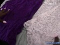 Super Hot Body & Horny Glasses Ebony Teen Has Multiple Orgasms With Hitachi