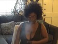 beautiful ebony girlfriend smoking fetish part 3