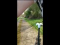 Handy- und Satteltest auf dem Fahrrad