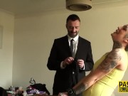 Tied up real tattooed sub