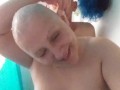 Blow job head shave