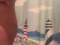 Wash boobs , pussy and fluffy butt in the shower