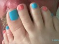 Luv4feet - Sucking Her Toes While Footjob & Handjob