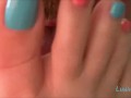 Luv4feet - Sucking Her Toes While Footjob & Handjob