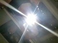 BananaSmashLee in the bathroom mirror teases with tongue