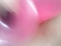 Big pink dildo, tight wet pay snap clip. @CookieBaby2020