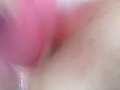 Big pink dildo, tight wet pay snap clip. @CookieBaby2020