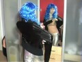 Young Babe In Nylon Pantyhose Encasement Mask Fetish - 2/2