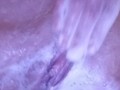 Shower pussy playing brunette