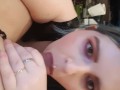 Alt Girl Doing Breath Play & Deepthroating Blowjob In Latex Dress