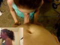 petite gf first time deepthroating too much cum chokes her!!!