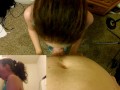 petite gf first time deepthroating too much cum chokes her!!!
