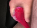 Cumshot when wearing a Victoria Secrets lace thong