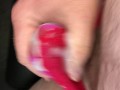 Cumshot when wearing a Victoria Secrets lace thong