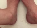 horny teen pisses all over cute feet