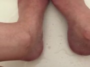 horny teen pisses all over cute feet