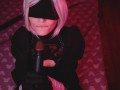 Cosplay Blowjob Sloppy Suck BBC with 2B