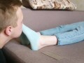 Slave sniffs my socks and sweaty feet - OnlyFans and Fansly: ygfoot