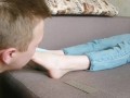 Slave sniffs my socks and sweaty feet - OnlyFans and Fansly: ygfoot