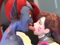 Deep Kissing - Undyne & D.va - Ayasz
