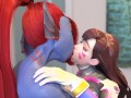 Deep Kissing - Undyne & D.va - Ayasz