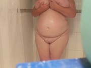 Spying on step mom in shower