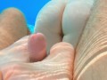 GINGER MERMAID UNDERWATER FOOTJOB POV | Perfect Soles Long Toes Red Nails