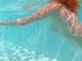 GINGER MERMAID UNDERWATER FOOTJOB POV | Perfect Soles Long Toes Red Nails