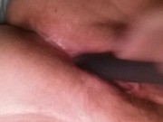 Playing with my new toy in my tight pussy