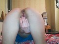 Doggystyle clitoris orgasm pulsing anal with strips kneesocks by Tinydream