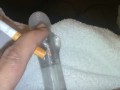 Pussy play and smoking