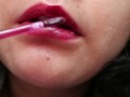 Testing my Lip Gloss on my Dildo [Nature Republic Lip Gloss in 12 Burgundy]