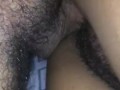 Hairy Mexican pussy gets creampied