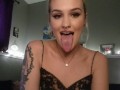 babygirl has a long tongue