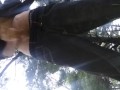 Memorial day in the park! Outside risky public hot tattooed guy w big dick!