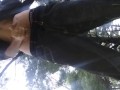 Memorial day in the park! Outside risky public hot tattooed guy w big dick!