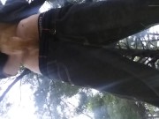 Memorial day in the park! Outside risky public hot tattooed guy w big dick!