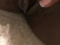 Pulsating dripping cum juciy ebony fat pussy