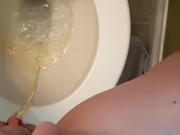 Messy Pee Splashing Everywhere