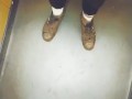 sneakers mud play in public