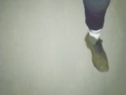 sneakers mud play in public
