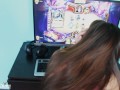 Twitch girl fucked and gets cum in pussy while playing Hearthstone!