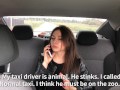 😘Uber driver fucked stupid customer🎥